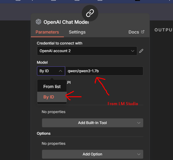 N8N LM Studio Connection Step 5